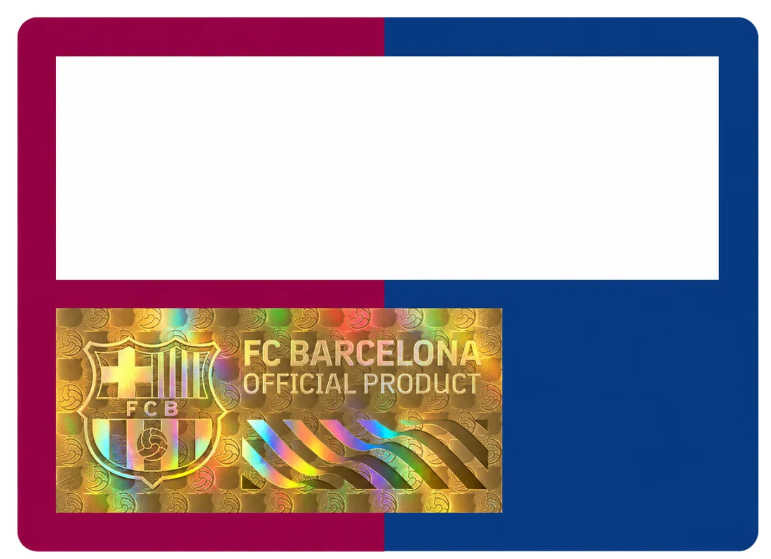 FC Barcelona Official Product hologram card